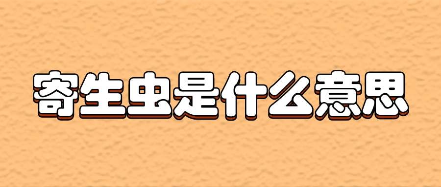 寄生虫是什么意思(应声虫是什么意思)