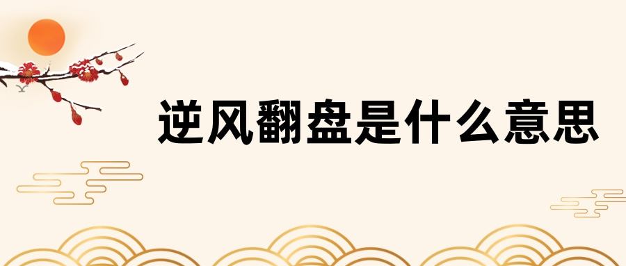 逆风翻盘是什么意思(向阳而生逆风翻盘是什么意思)