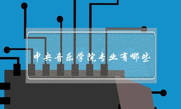 中央音乐学院专业有哪些(中央音乐学院王牌专业)
