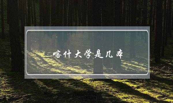 喀什大学是几本(千万别来喀什大学)