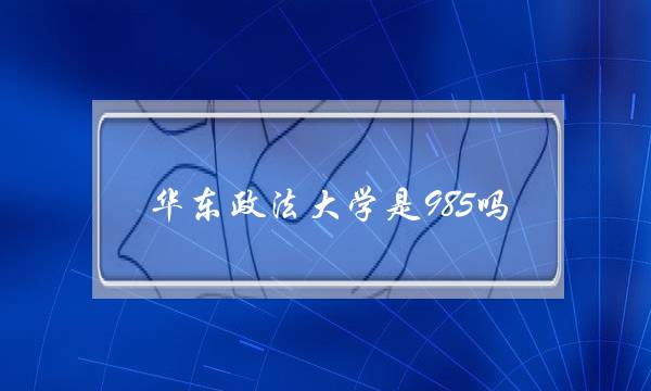 华东政法大学是985吗(华东政法大学考研难吗)