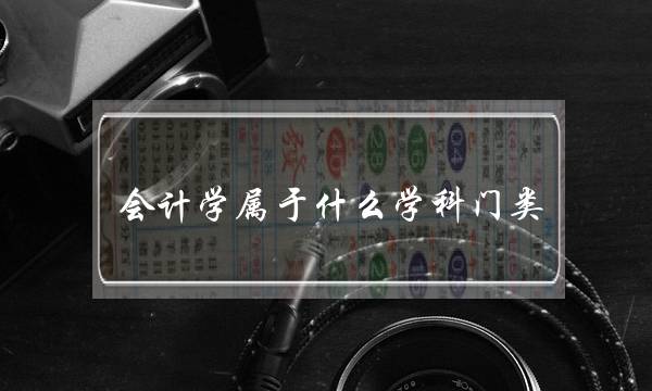会计学属于什么学科门类(会计学的一级学科是啥)