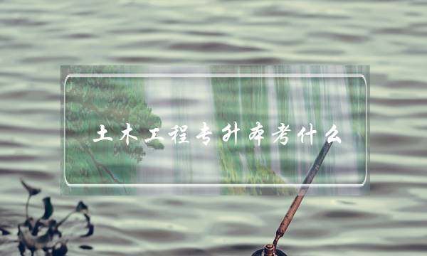 土木工程专升本考什么(土木工程专升本考试真题)