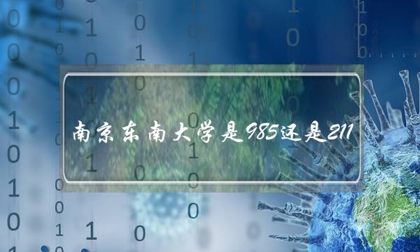 南京东南大学是985还是211(东南大学算顶尖985吗)