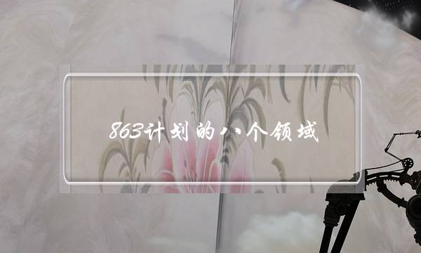 863计划的八个领域(973计划)