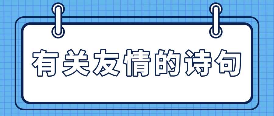 有关友情的诗句(四年级有关友情的诗句)