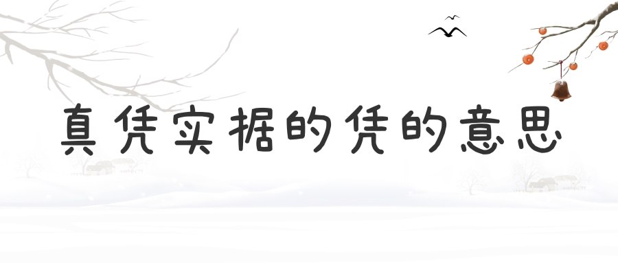 真凭实据的凭的意思(真凭实据的意思是什么意思)