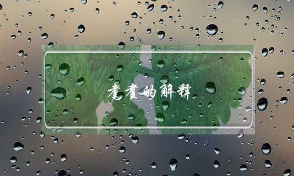 耄耋的解释 耄耋的解释词语