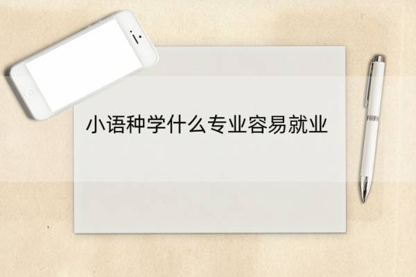 小语种学什么专业容易就业 