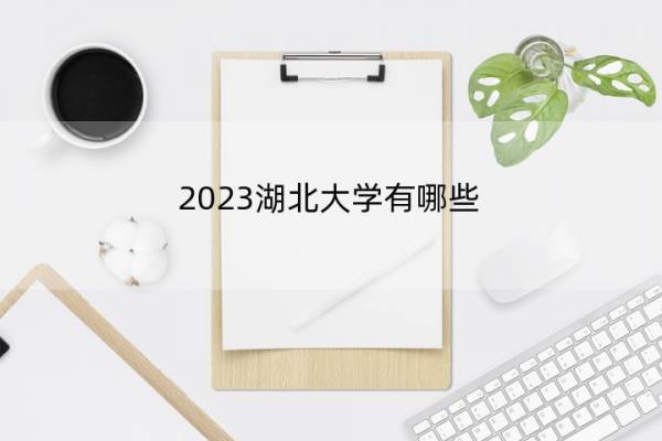 2023湖北大学有哪些 2023湖北本科院校名单_1